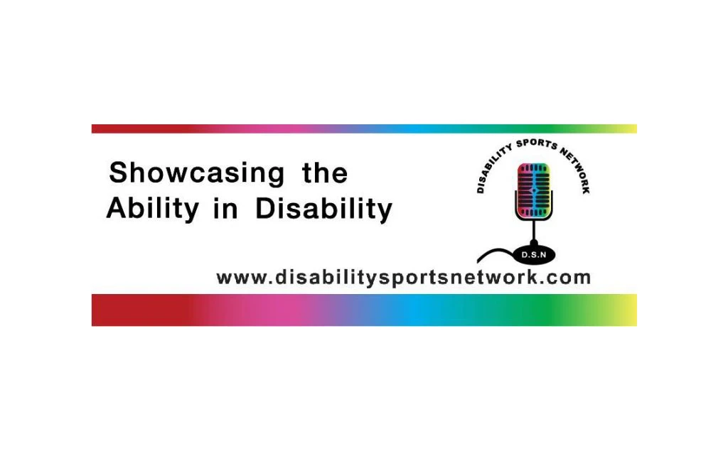 Logo of Disability Sports Network Radio.