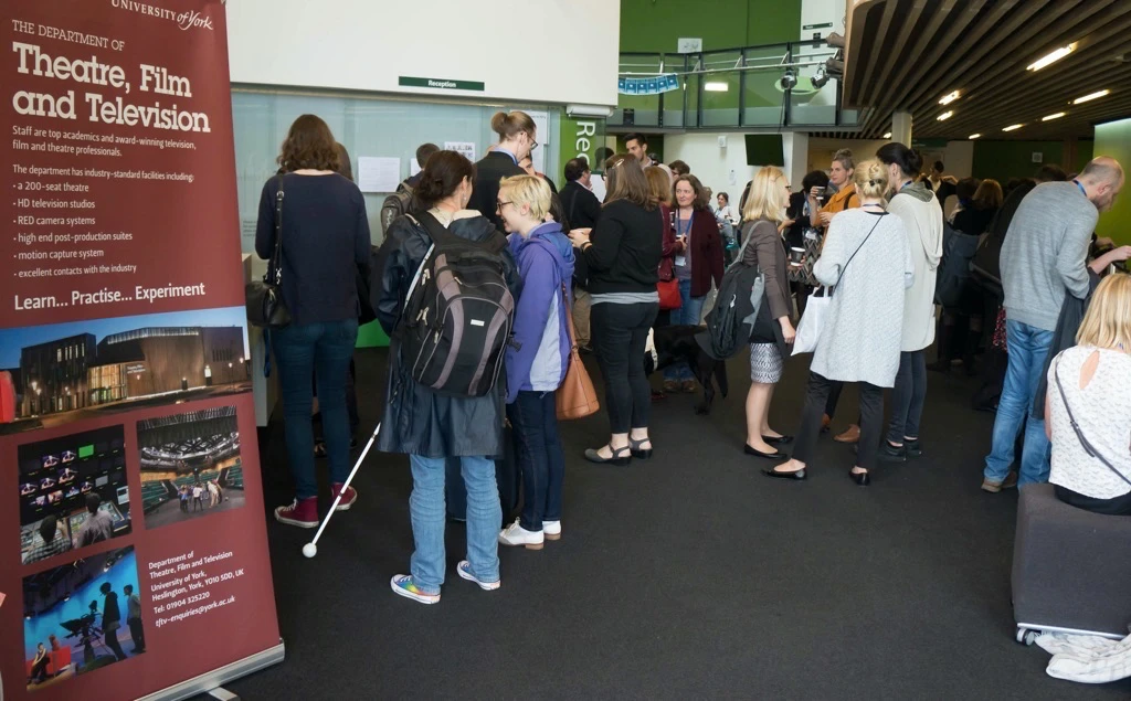 Conference hallway with people