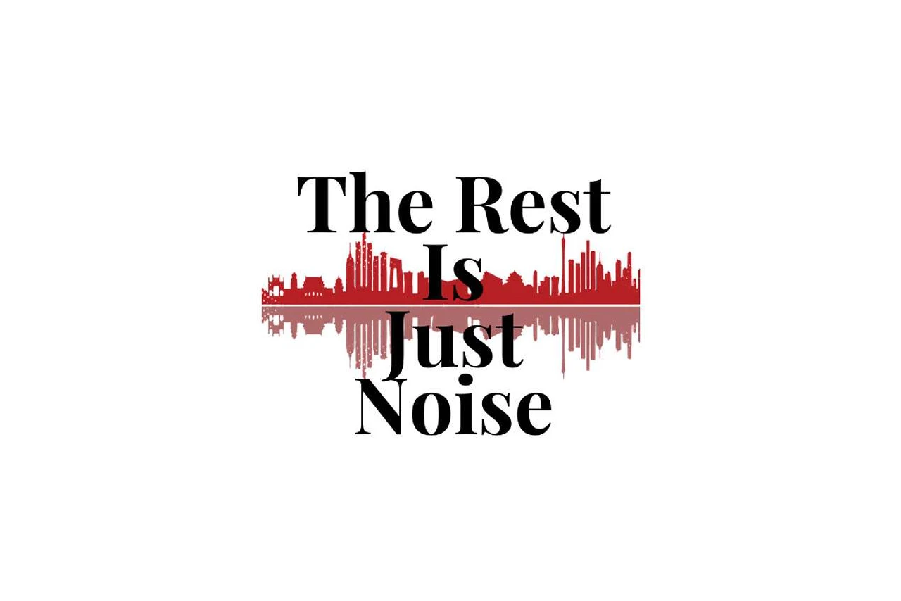 ‘The logo of The Rest Is Just Noise podcast.’