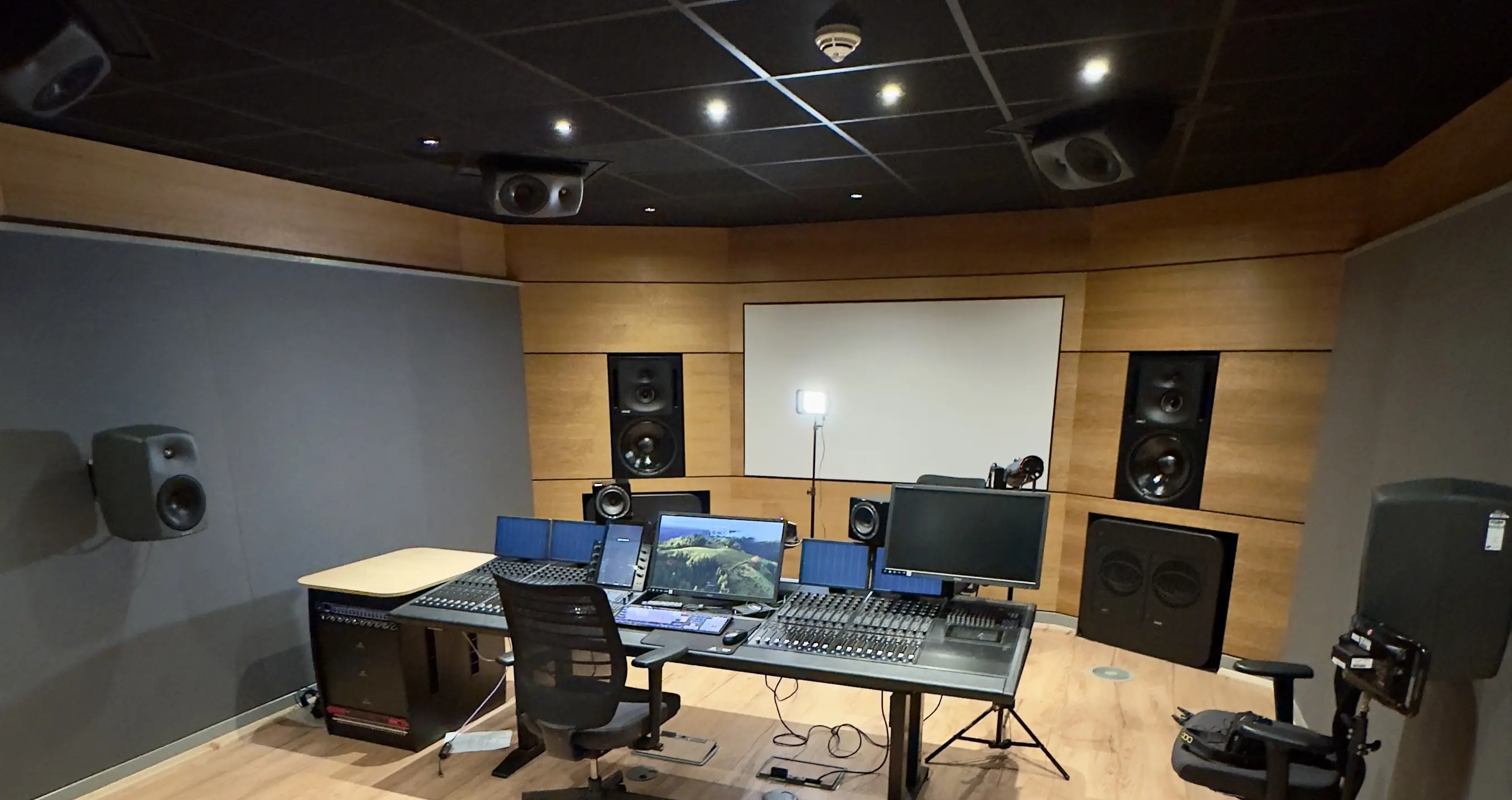 A photo of our audio mixing studio.